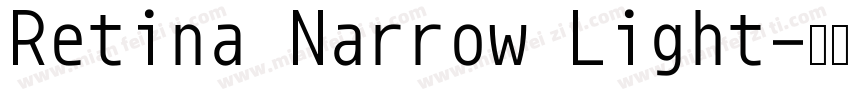Retina Narrow Light字体转换